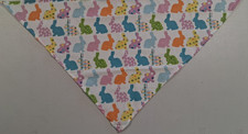 Dog Bandana/Scarf, Tie On, Colorful, Easter Bunnies, S, L