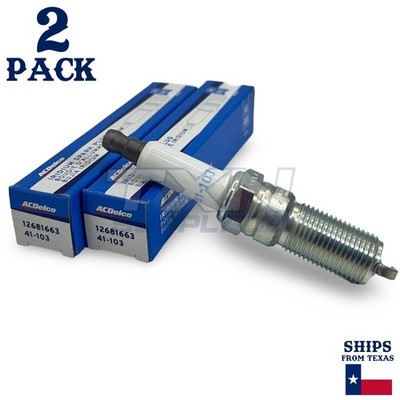 2 Pack GM ACDelco 41-103 Iridium Spark Plugs 12681663