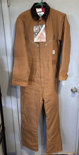 Vtg NWT NOS Liberty Coveralls Men’s Small/Reg Duck Canvas Insulated Work Wear - product listing photo