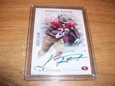 2011 Panini Prime Signatures NFL Football Kendall Hunter Rookie Auto Card 23/249. rookie card picture