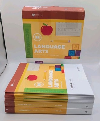 LIFEPAC 1st Grade Language Arts 10-Unit Student Book + Teacher's Guide Part 1-2