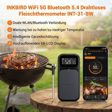 INKBIRD WiFi 5G Bluetooth Drahtloses Fleischt...