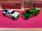 Vintage Hot Wheels Larrys Tow Truck And Forest Service In Blister Pull Condition