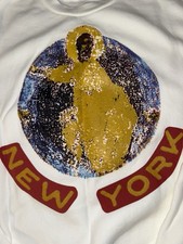 Kanye West Jesus Is King New York JIK Crewneck Sweatshirt OS White Authentic
