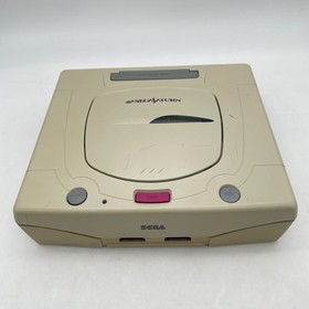 Sega Saturn White Console HST-3220 SS SEGA Tested Retro Game  NTSC-J Japanese