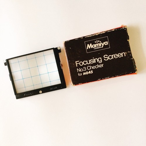 Mamiya Focusing Screen for M645 No.3 Checker Type Grid Mat in genuine Box - Picture 12 of 12