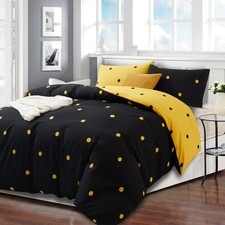 Duvet Quilt Cover Luxury Reversible Floral Bedding Set Single Double King Sizes