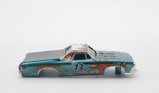 Auto World Thunderjet 1969 Chevy El Camino Teal  White HO Scale Slot Car Body