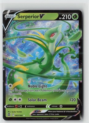Serperior V Holo Ultra Rare SWSH12: Silver Tempest 007/195 NM