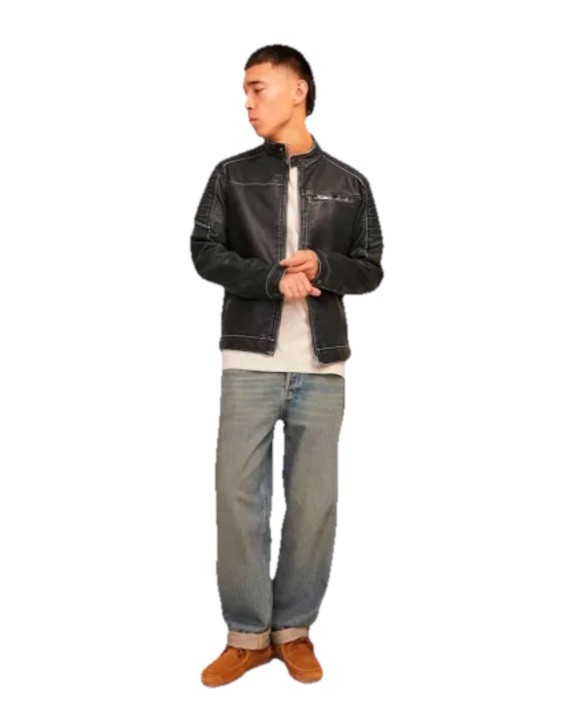 Jack & Jones Rocky leather jacket image 2