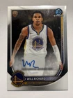 Topps 2025-26 Bowman Chrome Autographs Will Richard RC Auto #BCA-WI Warriors