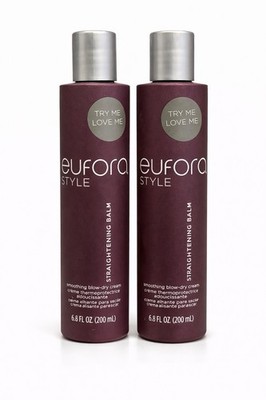Eufora Style Straightening Balm Smoothing Blow-Dry Cream 6.8 fl oz (200 ml) x2