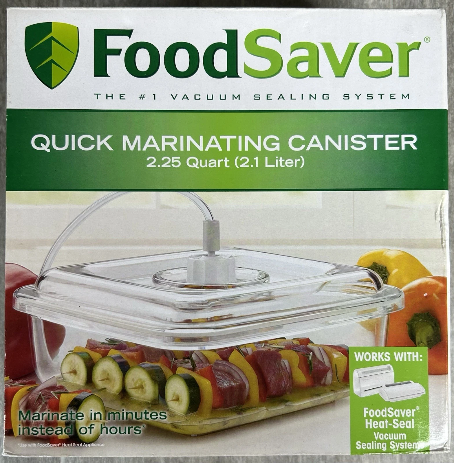 FoodSaver Quick Marinating Canister 2.25 Quart (2.1L) T02-0050-01 Vacuum Seal
