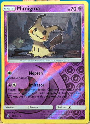 POKEMON - Stunde der Wächter - Mimigma - 58/145 - REVERSE HOLO - deutsch