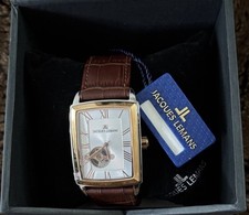 JACQUES LEMANS 1-1610D AUTOMATIC OPEN HEART R...