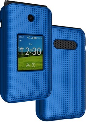Grid Textured Hard Case Slim Cover for AT&T Cingular Flex 2 Phone (Debut Flex)
