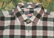 JOHNNIE O Plaid Long Sleeve Button Down Shirt Medium