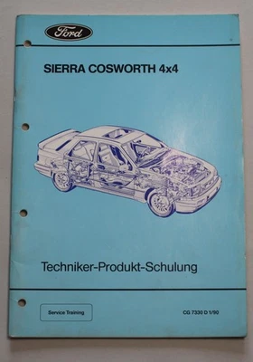 Ford Sierra Cosworth 4x4 Techniker Information 1990 zur Produkt Schulung - Bild 1 von 4