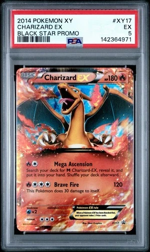 2014 POKEMON XY BLACK STAR PROMO #XY17 CHARIZARD EX PSA 5
