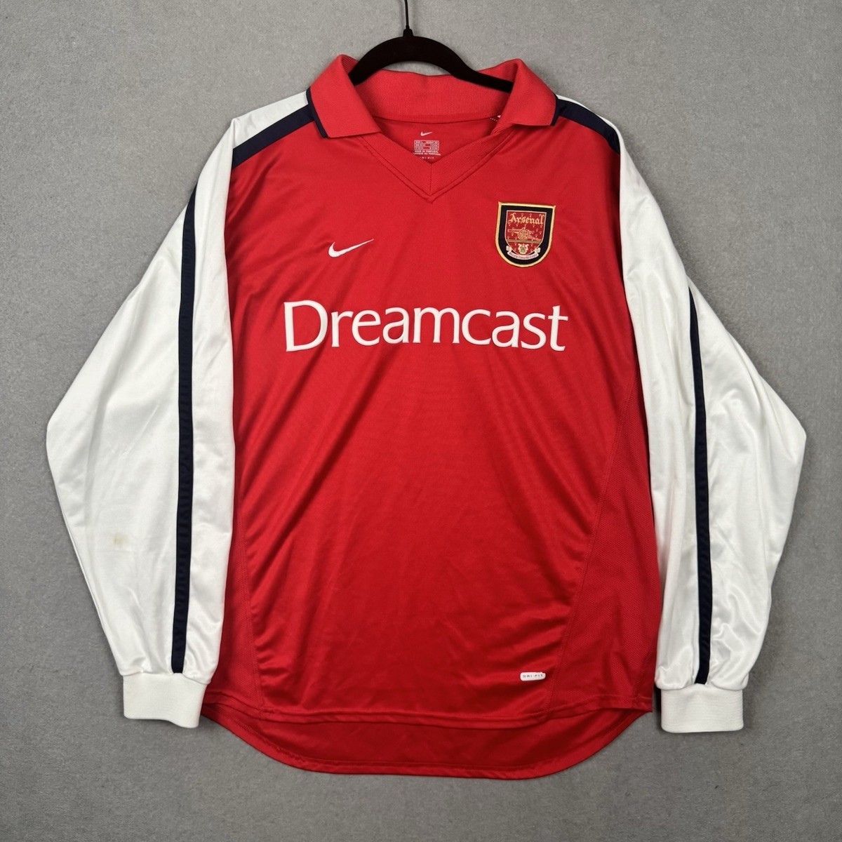 Arsenal 2000 2001 L Home L/S Football Shirt Jersey Vintage