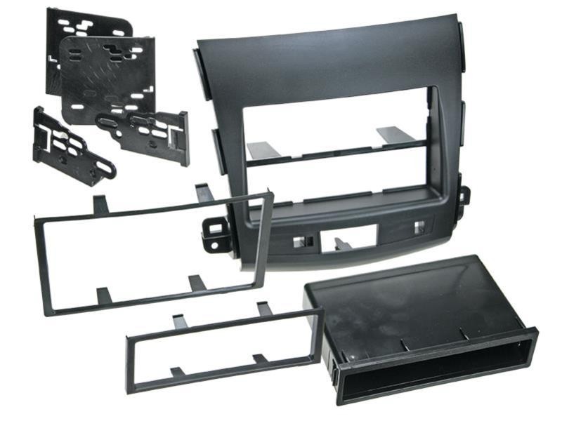 Façade autoradio 2DIN compatible Mitsubishi Peugeot Citroen ap07 adaptateur console centrale