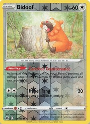 Bidoof 111/159 Crown Zenith Reverse Holo