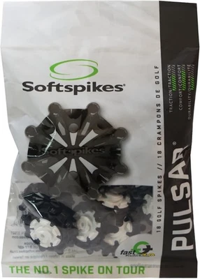 Softspikes PULSAR Cleats Fast Twist 3.0 18 Count Black White 14EOT2R NEW