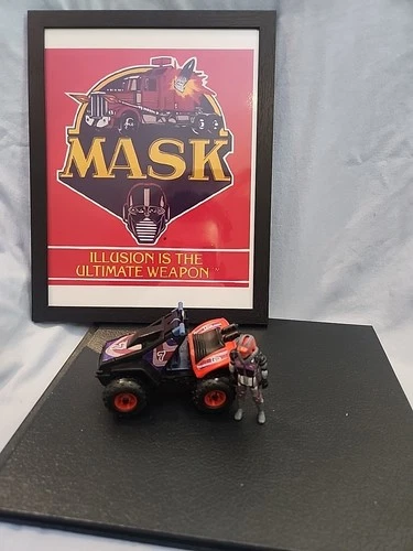 Vtg 1987 Kenner M.A.S.K Iguana W/ Lester Sludge 100% Complete 8x11.5 Glossy Prnt