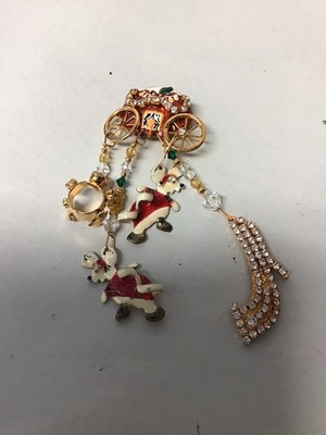 Lunch At The Ritz FABULOUS Cinderella Carriage Brooch Pin *READ*
