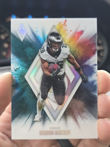 Saquon Barkley #18 2025 Panini Phoenix Color Blast card