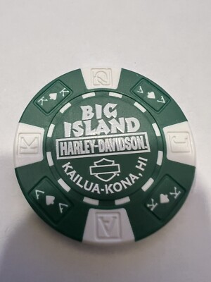 Harley Davidson BIG ISLAND Poker Chip Kailua- Kona , Hi