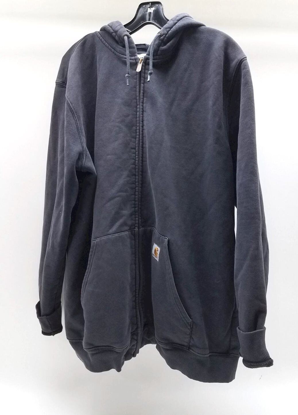 Carhatt Mens XL Hoodie Navy Hooded Zippered Sweatshirt 15E.15 eBay