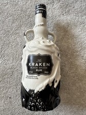 2017 Kraken Ceramic Limited Edition Bottle - Wade - Black & White - EMPTY