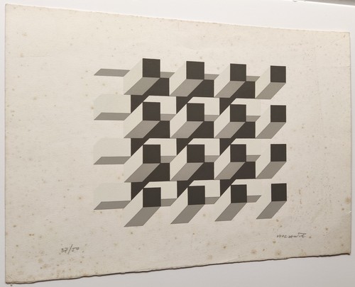 ITALO VIOLANTE SIGNED ORIGINAL LIMITED EDITION ABSTRACT BLOCK SCREEN PRINT 37/50 - Picture 20 of 22