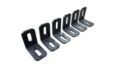 3" x 3" x 2" x 1/4" STEEL 90° ANGLE BRACKET BRACE (6 pack) with slots unpainted