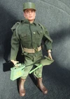 Vintage Gi Joe Action Soldier early Tm figure, two hole neck post, eyeliner.