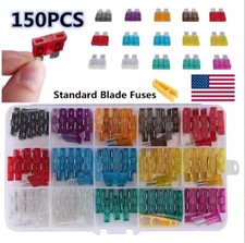 150pcs Car Auto Standard Blade Fuses 2 3 5 7.5 10 15 20 25 30 35 AMP Fuse Set