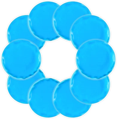 Firtink 10 Stück Kühlpad Kühlkompresse Kalt Warm Kompresse Kühlpads Gel Wiederve