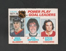 1978 OPC PP Goal Leaders #67 ~  MIKE BOSSY RC Islanders ~ Nice Card!