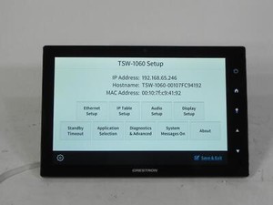 Crestron TSW-1060-B-S 10.1 Inch Touch Screen - Tested + Initialized