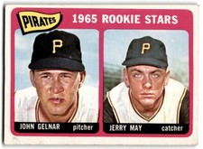 1965 Topps John Gelnar/Jerry May RC Pirates #143