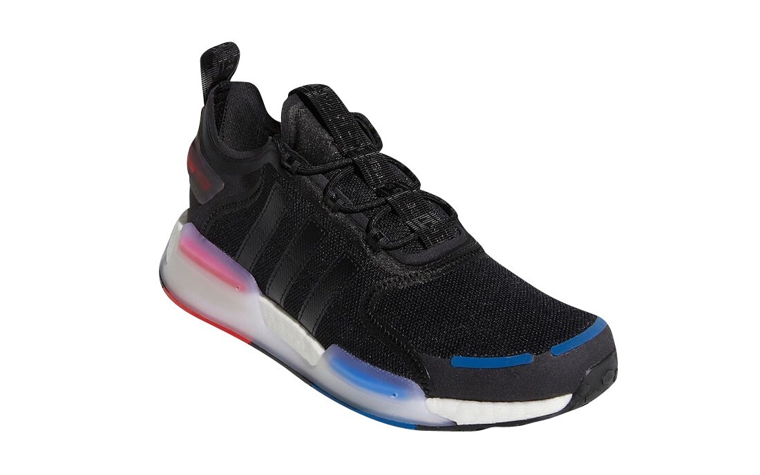 Adidas US 13 Men's Black White Red Blue Rare Retro Run Boost NMD V3   GX3378 New thumbnail 18