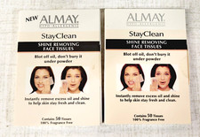 LOT/17 ALMAY Stay Clean Shine Removing Face Tissues Removes Excess Face Oil NEW