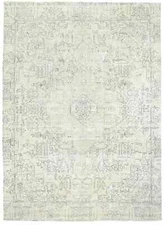 Antique Traditional Floral Oriental Rug Distressed Vintage Carpet 8'7X12'5 ft