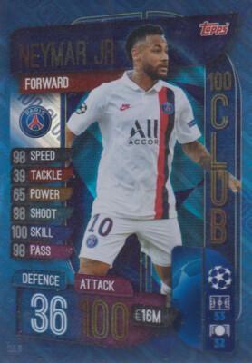 Ultimate Team Neymar Jr Fifa 20 Match Attax Extra 2019/20 LE1S