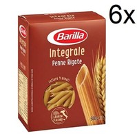 6 X Pasta Barilla Penne Rigate Integrali Vollkorn Italienisch Nudeln 500 G