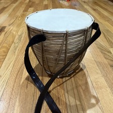 Vintage Bamboo Circles Drum , Drum Percussion 9&rdquo;