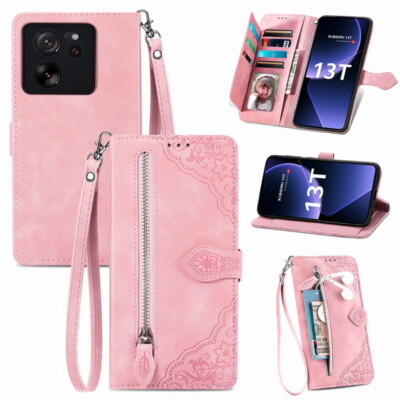 Leather Flip Wallet Case For Xiaomi Redmi Note 12 Pro Poco X3 NFC Phone Cover
