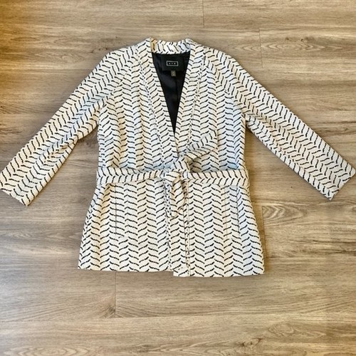 AYR Belted Jacquard Seagull Jacket Size M NWOT