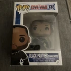 Funko Pop! BLACK PANTHER [Unmasked] Civil War #138